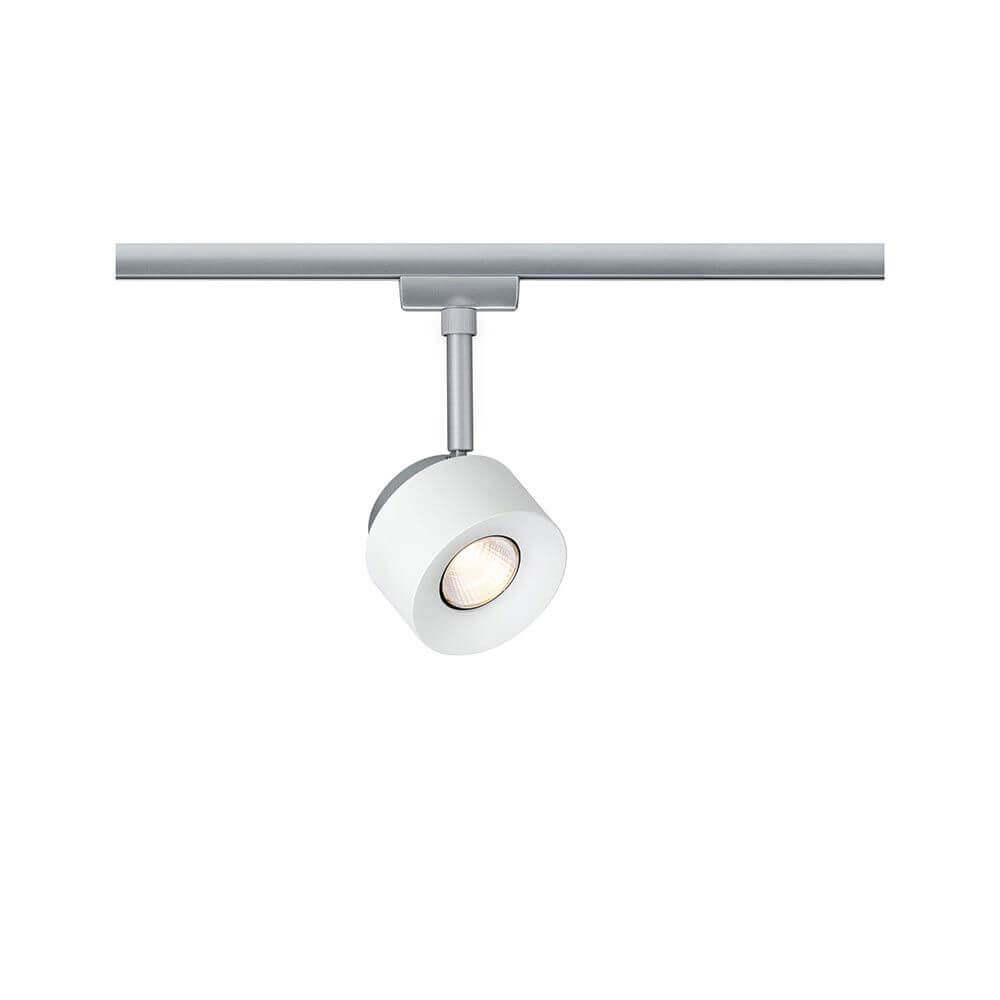 U-Rail LED rail show Pane single spot white, chrome-matt