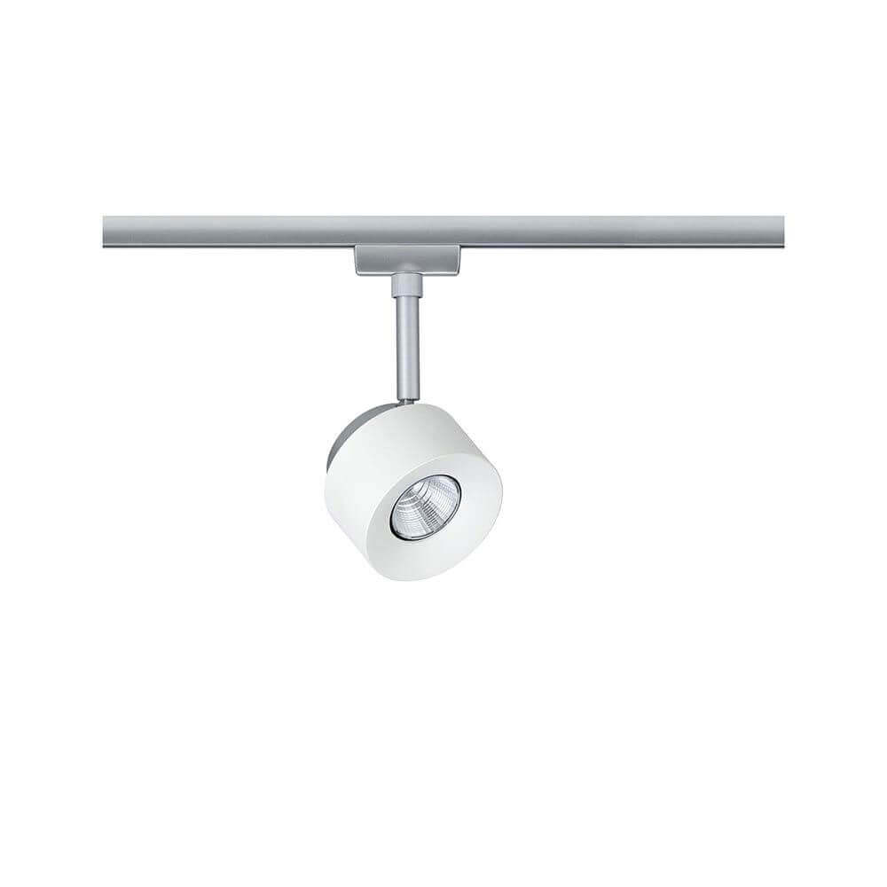 U-Rail LED rail show Pane single spot white, chrome-matt