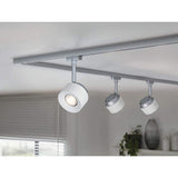 U-Rail LED rail show Pane single spot white, chrome-matt
