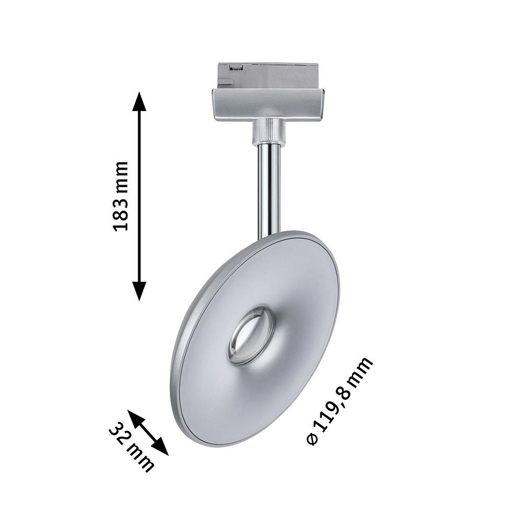 Spot Spot Spotlight di rail-rail a led cromo cromo