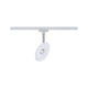U-Rail LED Schienenspot Sphere Einzelspot Weiß, Chrom an Decke montiert.