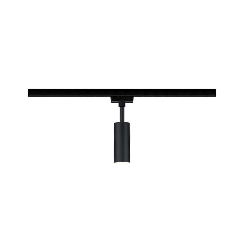 U-Rail LED Schienenspot Tubo Einzelspot Schwarz-Matt, Chrom