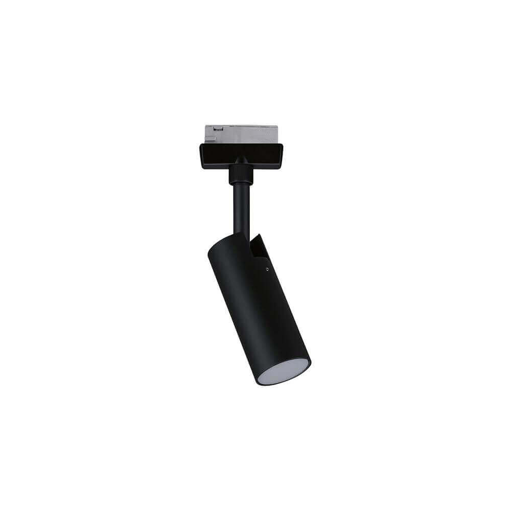 U-Rail LED Schienenspot Tubo Einzelspot Schwarz-Matt, Chrom