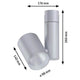 U-Rail LED Schienenspot Zeuz Einzelspot 15° Chrom-Matt mit technischen Abmessungen und Design