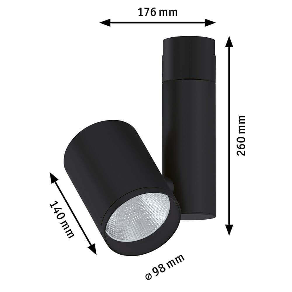 U-Rail LED rail spot Zeuzung single spot 15 ° black-matt