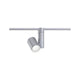 U-Rail LED Schienenspot Zeuz Einzelspot 9° Chrom-Matt an einer Schiene montiert