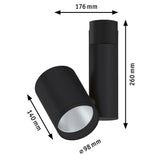 U-Rail LED Schienenstrahler Zeuz 4000K 9° Schwarz-Matt  Paulmann   