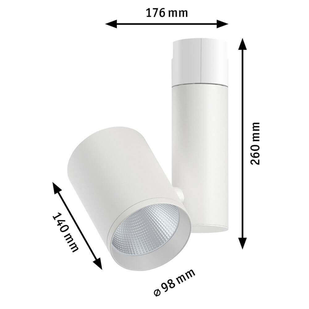 U-Rail LED Schienenspot Zeuz Einzelspot 9° Weiß