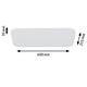 U-Rail LED Schienen Panel Leuchte Campo in der Ansicht, Maße 40 cm x 21,5 cm.