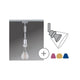 U-Rail Pendelleuchte DecoSystems Chrom-Matt mit Stoffkabel und flexibler Lampenschirm-Auswahl