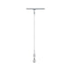 U-Rail Pendelleuchte DecoSystems Chrom-Matt mit Stoffkabel und flexibler Leuchtmittelwahl.