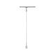 U-Rail Pendelleuchte DecoSystems Chrom-Matt mit schickem Stoffkabel und flexibler Lampenschirmwahl.