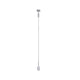 U-Rail Pendelleuchte DecoSystems Chrom-Matt mit Stoffkabel und flexibler Lampenschirmoption.