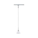 U-Rail Pendelleuchte Sarrasani Dimmbar Chrom-Matt, Opal mit schickem, modernem Design.