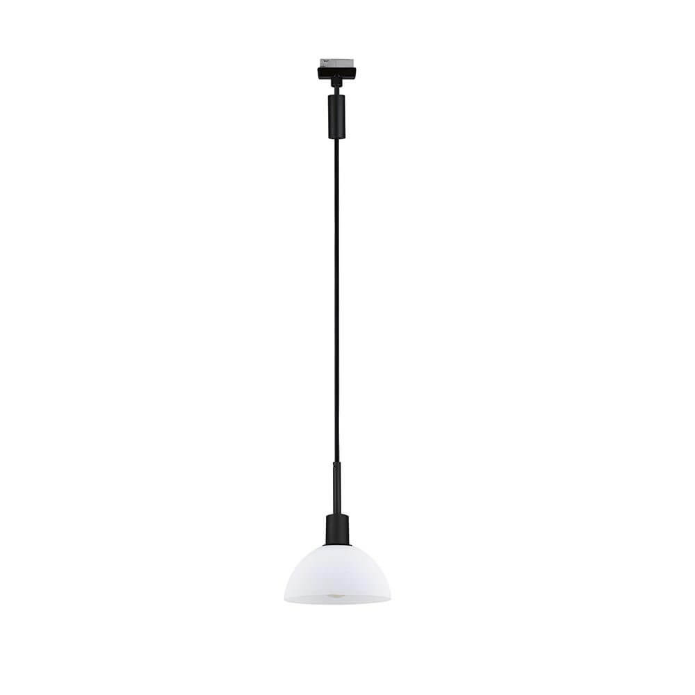 U-Rail Pendelleuchte Sarrasani Dimmbar Schwarz-Matt, Opal in stilvollem Design und funktionaler Ausführung.