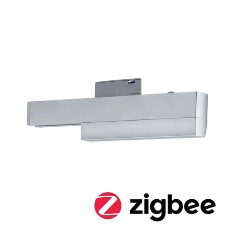 U-Rail Schienenadapter Smart Home Zigbee Chrom-Matt für URail-Spots und Gruppenschaltungen