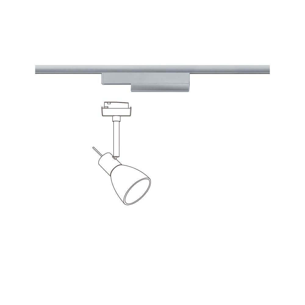 U-Rail Schienenadapter Smart Home Zigbee Chrom-Matt