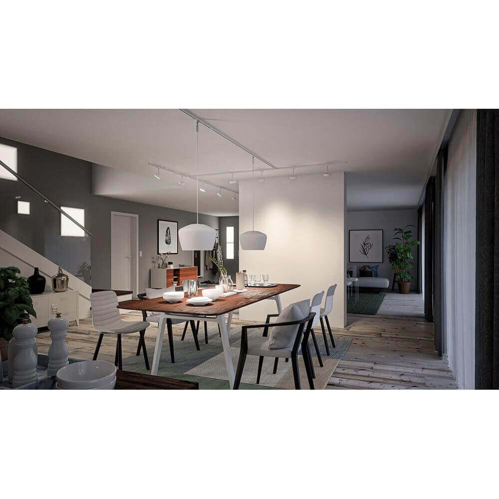 U-Rail Schienenadapter Smart Home Zigbee Chrom-Matt