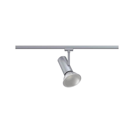 U-Rail Schienenspot Apol Einzelspot Chrom, flexibler LED-Schienenstrahler für Gänge, Flure und Bildanstrahlung