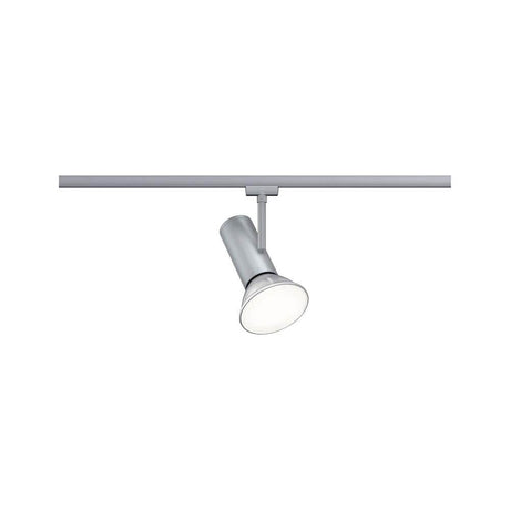 U-Rail Schienenspot Apol Einzelspot Chrom für flexible Akzentbeleuchtung an Schienen, ideal für Gänge und Flure