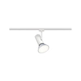 U-Rail Schienenspot Apol in Weiß für flexibles Lichtdesign in Gängen und Fluren.