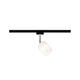 U-Rail Schienenspot Blossom mit satinierter Glasleuchte, dekorativ und flexibel im Design.
