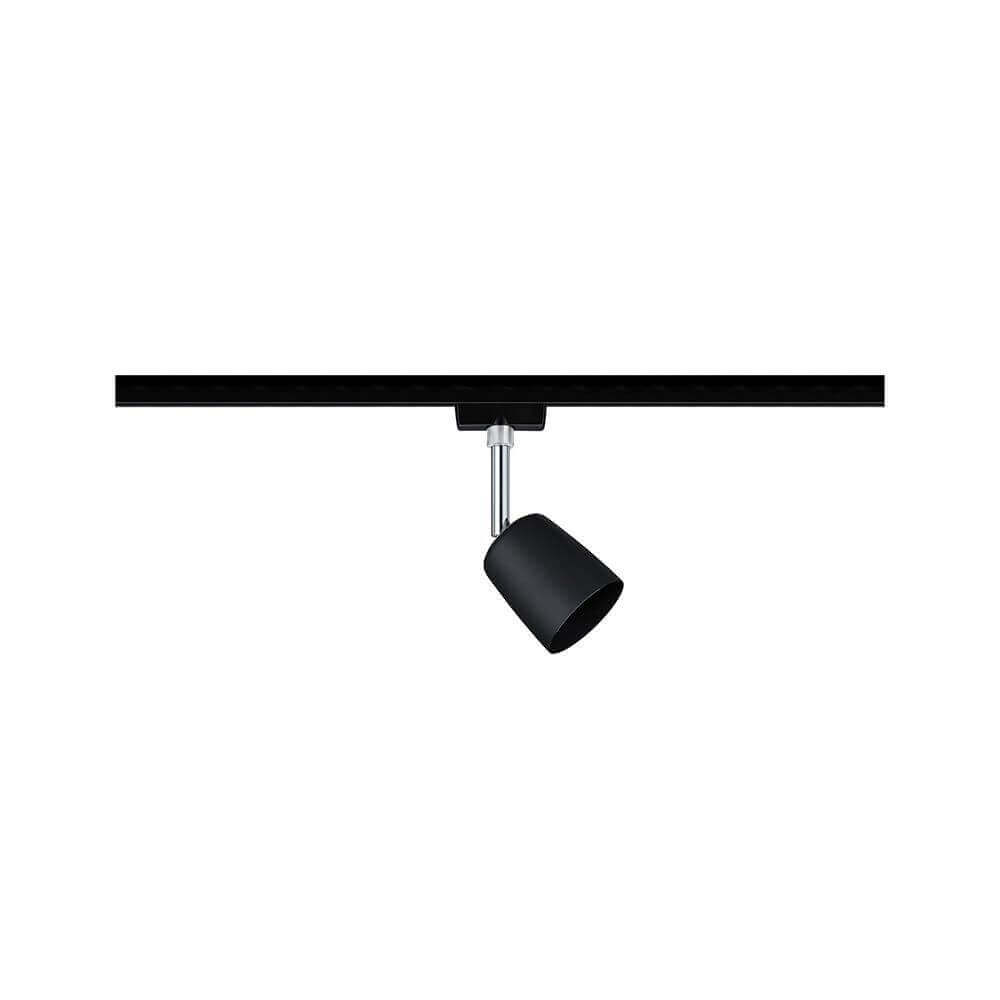 U-Rail Schienenspot Cover Einzelspot Dimmbar Schwarz-Matt, Chrom