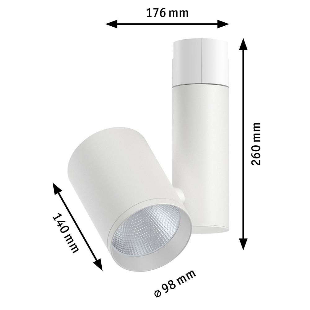 U-Rail Schienenspot LED Zeuz Einzelspot 15° Weiß  Paulmann   