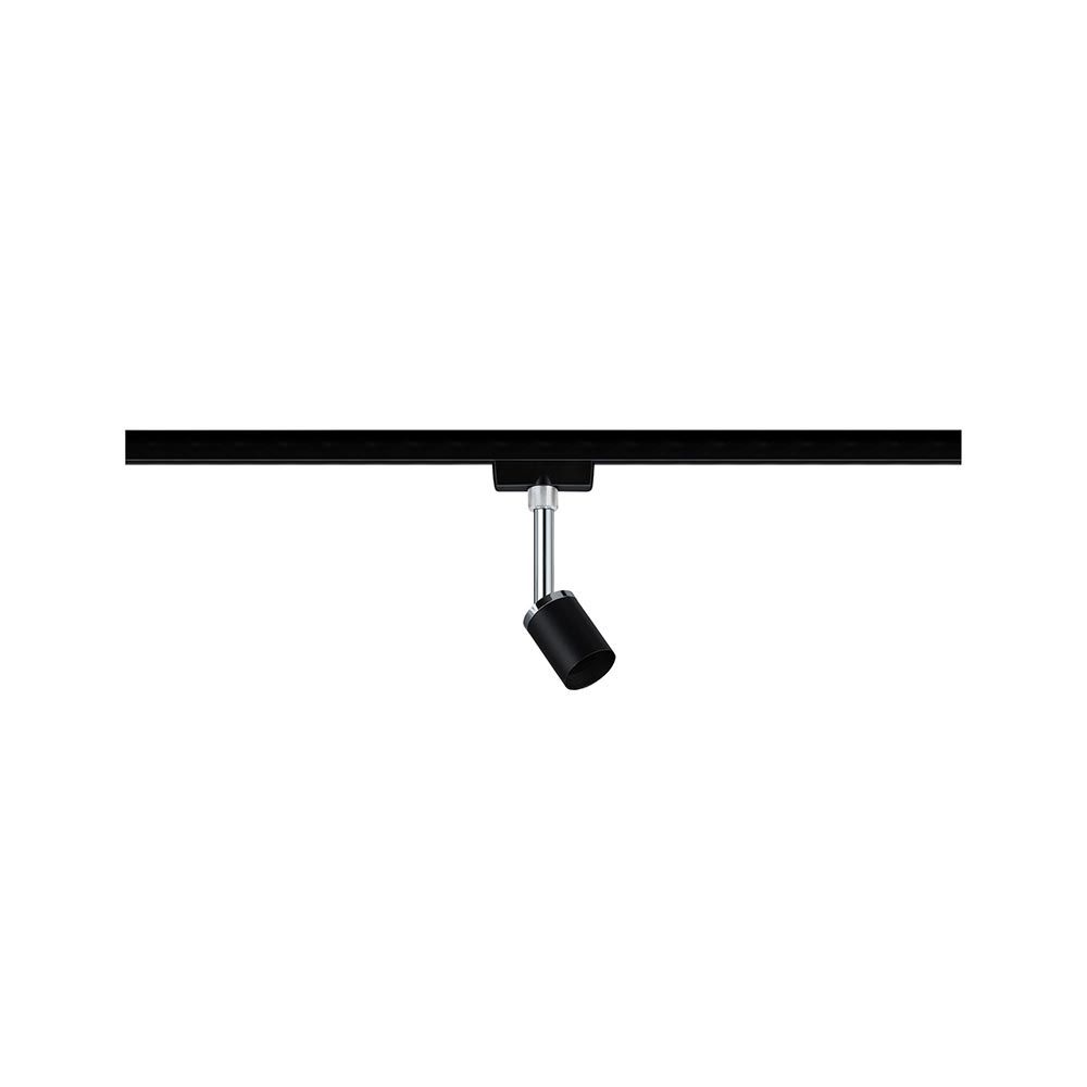 U-Rail Schienenspot Pure II in Schwarz matt, dimmbar, flexibel in der Lichtquelle, elegantes Design.