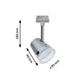 U-Rail Schienenspot Smart Home Zigbee Cone Weiß, abgebildet mit Maßen 180 mm, 90 mm und Durchmesser 85 mm.