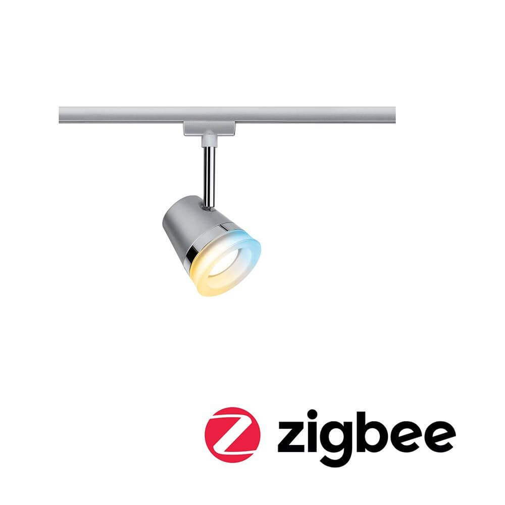 U-Rail Schienenspot Smart Home Zigbee Cone Weiß - flexibler Lichtspot mit Zigbee und Tunable White Funktion.