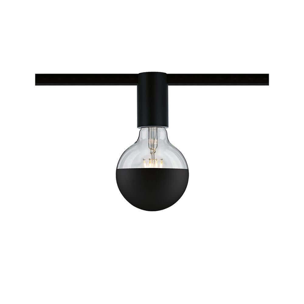 U-Rail Schienenspot Socket Einzelspot Schwarz