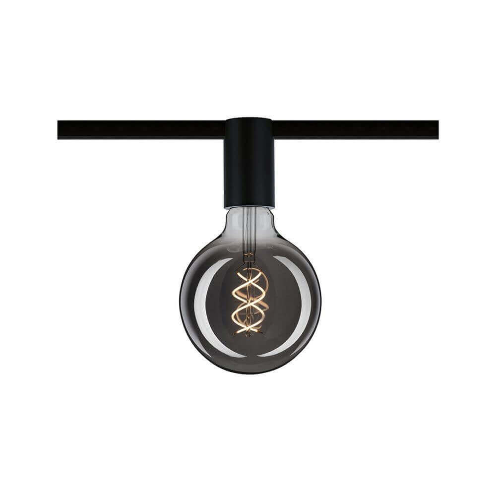 U-Rail Schienenspot Socket Einzelspot Schwarz