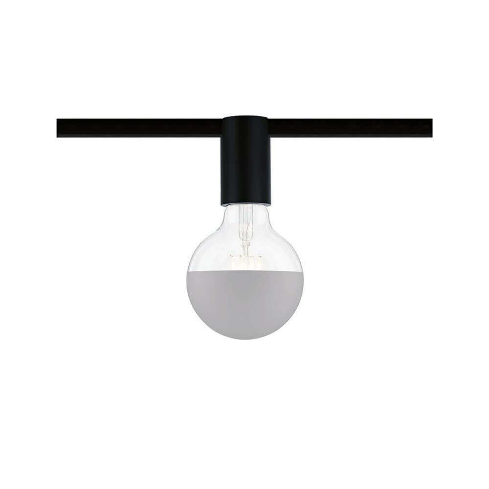 U-Rail Schienenspot Socket Einzelspot Schwarz