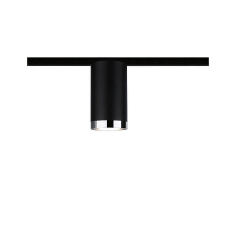 U-Rail Schienenspot Tube Einzelspot Schwarz-Matt, Chrom - moderner LED Schienenspot für URail Systeme