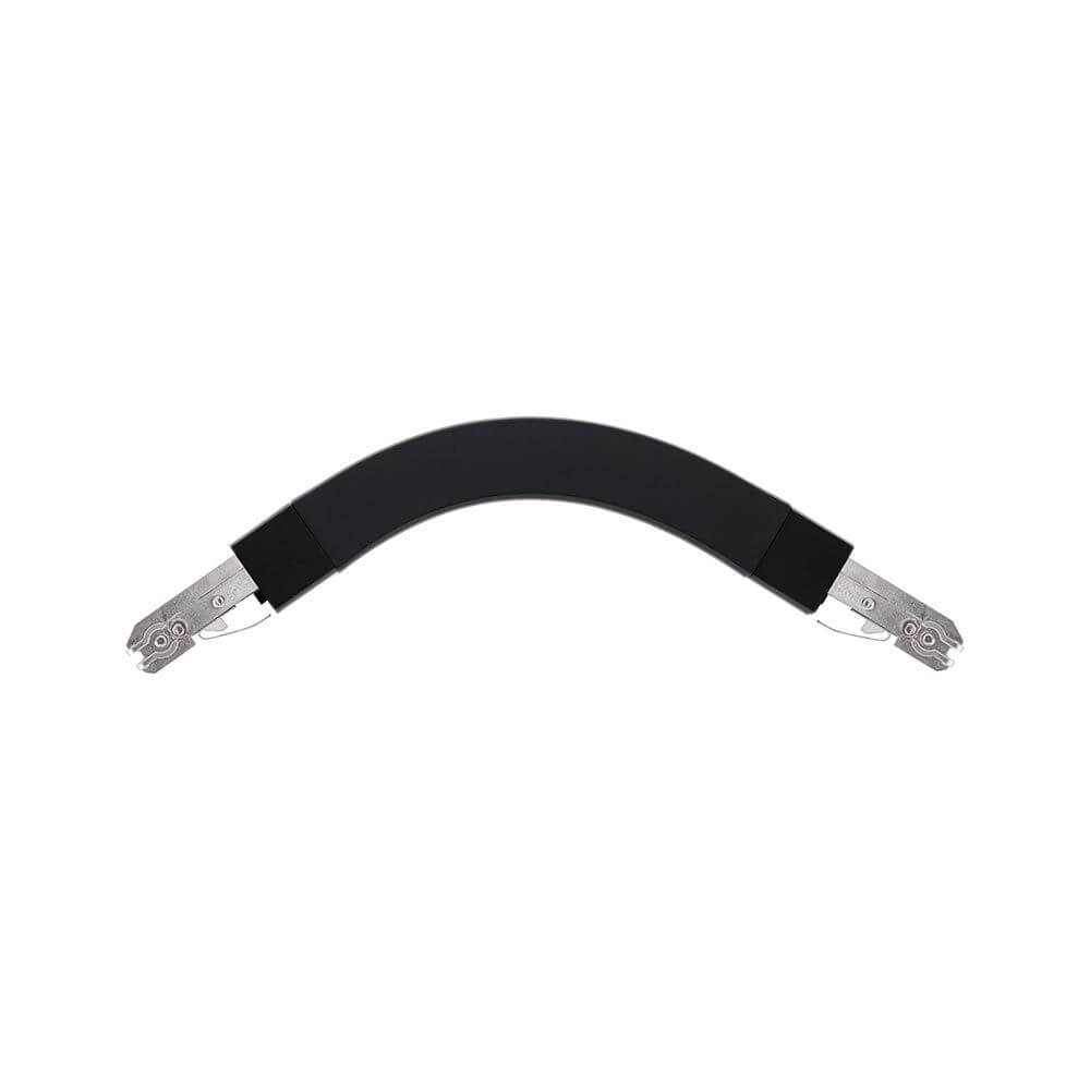 U-Rail Verbinder Flex II Schwarz-Matt für das URail 230V-Schienensystem zur individuellen Gestaltung.