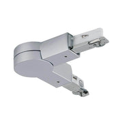 U-Rail connector joint chrome matt for flexible lighting design in indoor spaces.