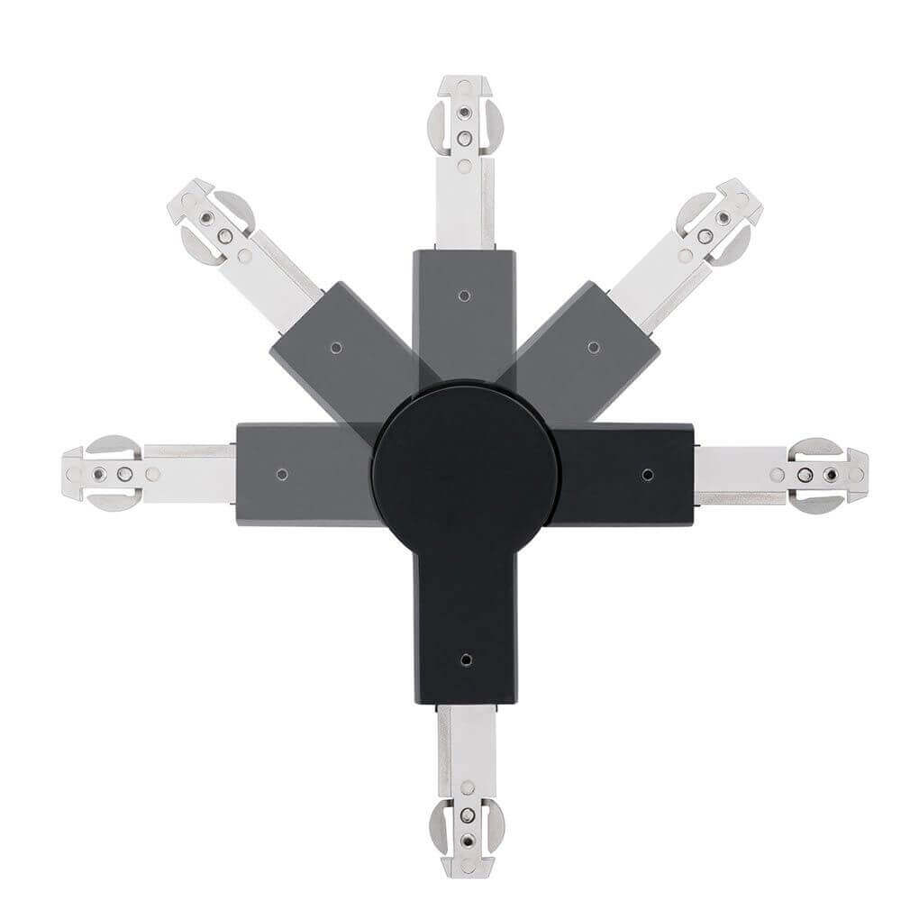 U-Rail connector joint black-matt
