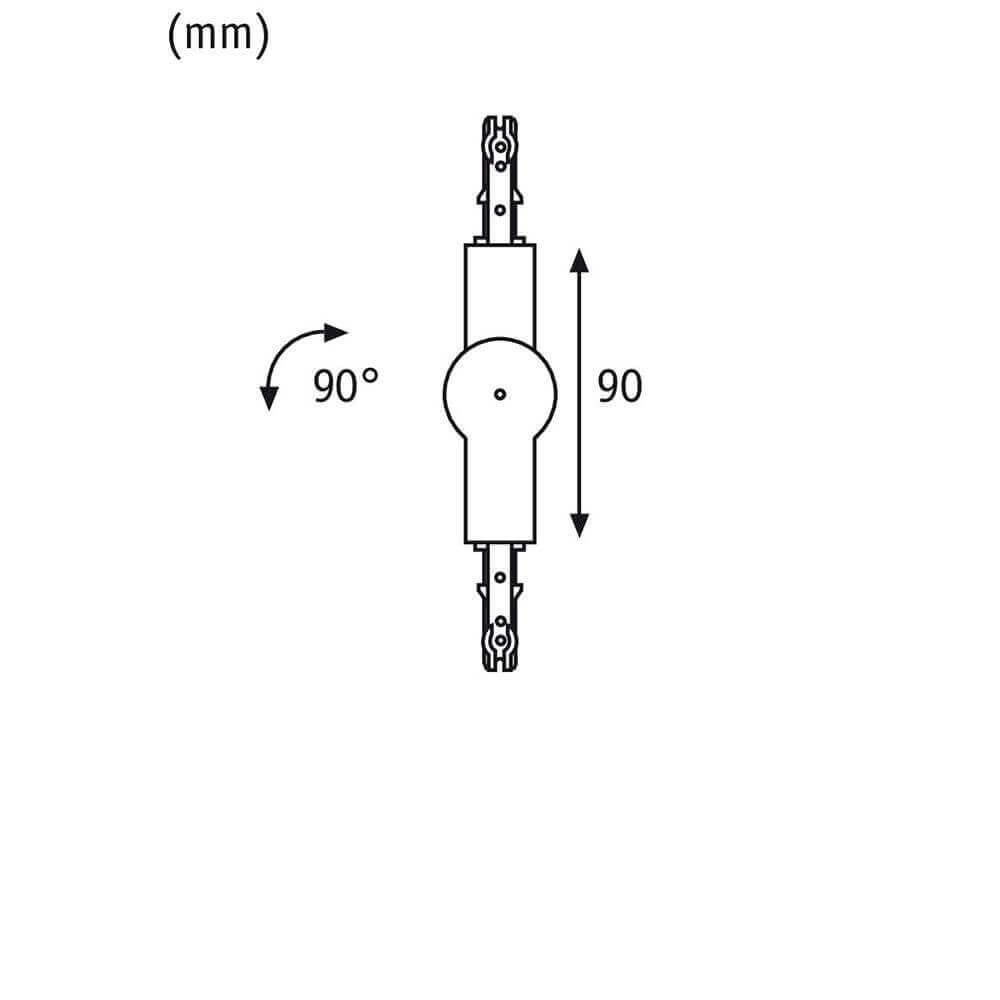 U-Rail connector joint black-matt
