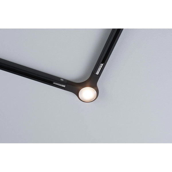 U-Rail Verbinder L-Stück Schwarz, dimmbarer LED L-Verbinder für URail Schienensystem