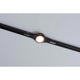 U-Rail Zubehör Linienverbinder Schwarz mit dimmbarem LED-Licht für flexible Schienensysteme.