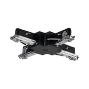 Connecteur en X U-Rail 10,4 x 10,4 cm noir mat pour des installations en X dans le système U-Rail.