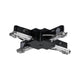 U-Rail Verbinder X-Stück 10,4 x 10,4cm Schwarz-Matt für X-Installationen im U-Rail System.