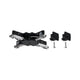U-Rail Verbinder X-Stück 10,4 x 10,4cm Schwarz-Matt mit zwei Abdeckkappen und Befestigungsschrauben.
