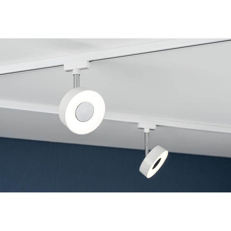 URail LED-Spot 5W Circle 230V Weiß Schienenleuchte mit modernem Design und effizienter LED-Technik.