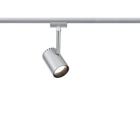 Projecteur URail LED 5W Shine 230V monté sur un rail URail pour un design d’éclairage personnalisé.