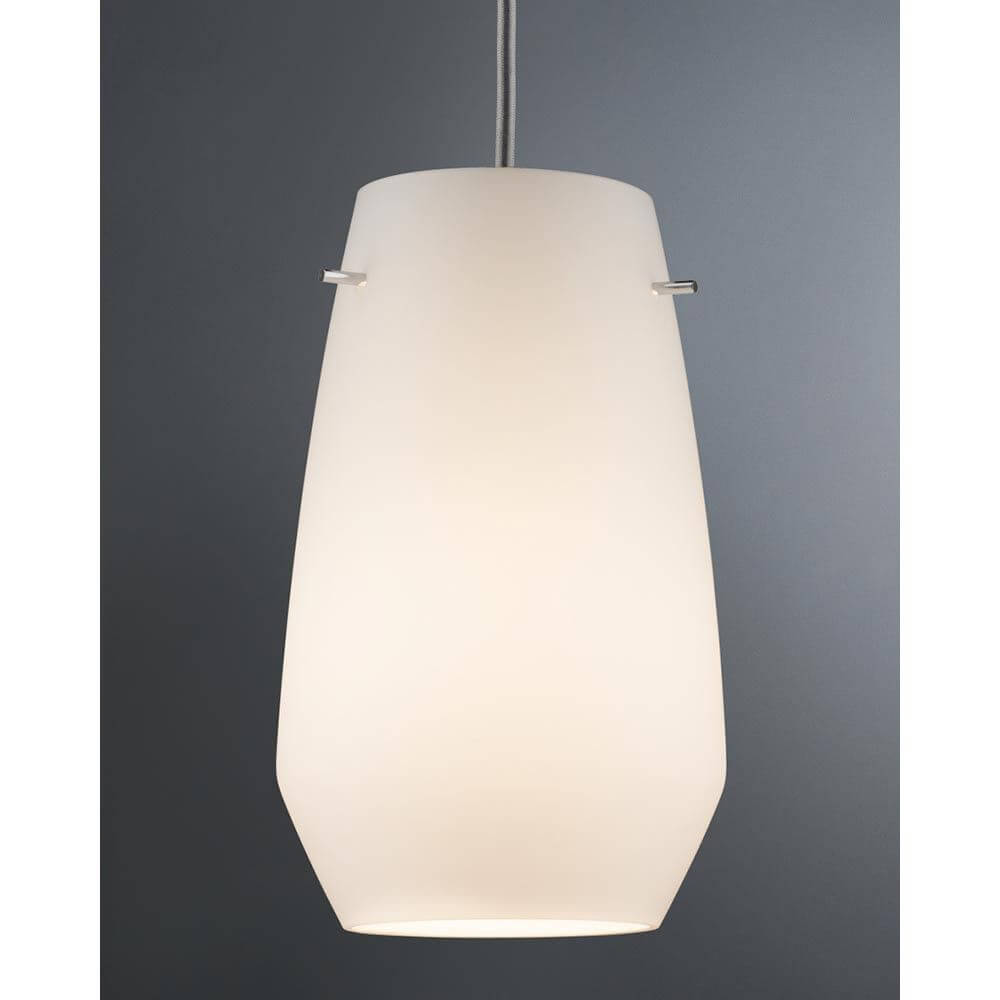 URail 2Easy Schirm Vento Opal max. 50W hängende Lampe mit hochwertigem Vollglasschirm für blendarmes Licht.