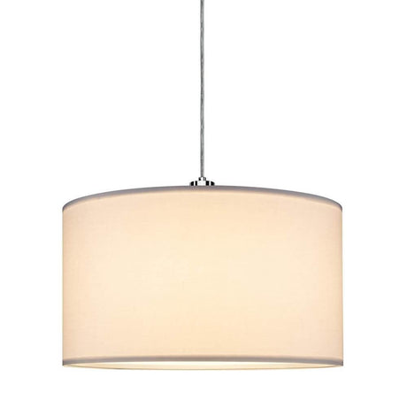 URail 2Easy Stoffschirm Tessa Weiß max. 50W Ø 45cm - eleganter Textilschirm für warmes Licht im Wohnbereich.