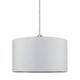 URail 2Easy Stoffschirm Tessa Weiß max. 50W Ø 45cm - eleganter Textilschirm für gemütliche Beleuchtung.