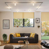 URail Ceiling Safira 1x5,2W Chrom Klar Satin 230V